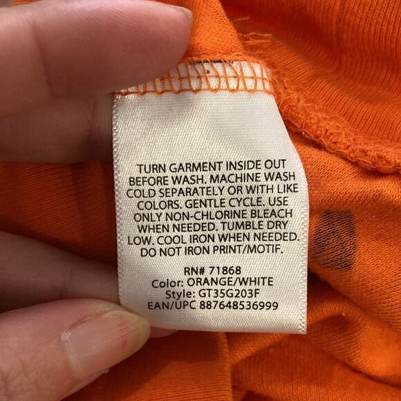 Halloween FABOOLOUS orange ghost, bats and haunted house sweatshirt size LG - Picture 6 of 7